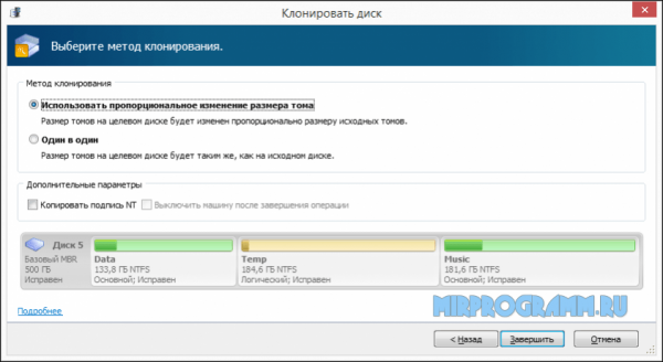 Acronis Disk Director на русском языке