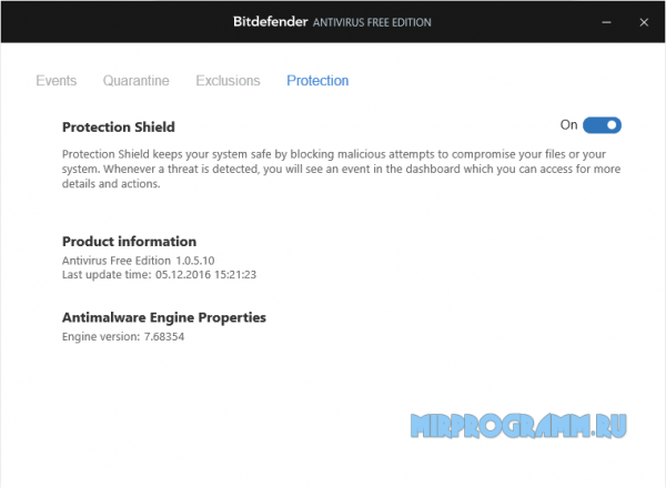 Bitdefender Antivirus free edition для windows