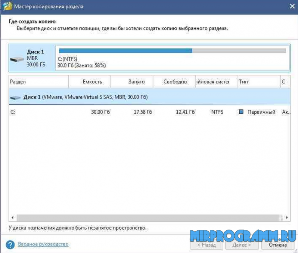 MiniTool Partition Wizard на русском языке